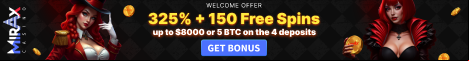 Claim Mirax Casino Welcome Offer